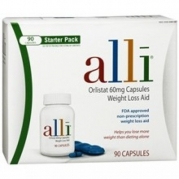 Alli Weight-Loss Aid, Orlistat 60mg Capsules, 90-Count Starter Pack