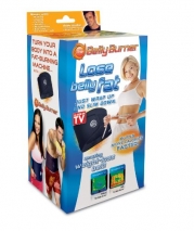 Belly Burner Weight Loss Belt, Black, One Size Fits All Up To 50-Inches