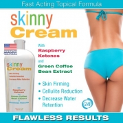 Cellulite Reduction and Skin Firming Cream - Advanced Formula - Enhanced with Raspberry Ketones and Green Coffee Bean Extract - 4oz