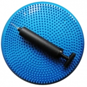 Air Stability Wobble Cushion, Blue, 35cm/14in Diameter, Balance Disc, Pump Included