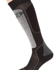 Icebreaker Men's Skier + Lite Alpine Sock (Oil/Black/Silver, Small)