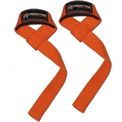 Meister Neoprene-Padded Lifting Straps (Pair) - Orange