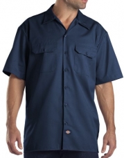 Dickies 1574 Original Fit Short Sleeve Work Shirt-Navy-Xt