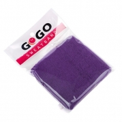 GOGO Thick Solid Color Wrist Sweatband, 3.15 x 3 - Purple