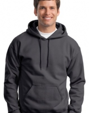 Gildan Men's Pullover Hooded Sweatshirt, Charcoal, Large