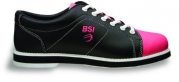 BSI Women's #651 Bowling Shoes, Black/Pink, Size 9.5