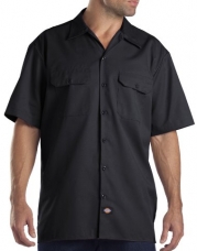 Dickies 1574 Original Fit Short Sleeve Work Shirt-Black-Xt