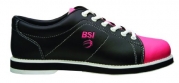 BSI Women's #651 Bowling Shoes, Black/Pink, Size 8.5