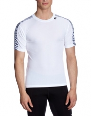 Helly Hansen Men's Dry Stripe T-Shirt, Bright White, X-Small