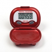 DMC-03 Multifunction Pedometer with Steps, Distance and Calories - Red