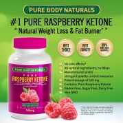 #1 PURE Raspberry Ketones,1000 mg Per Serving, 100% Pure All Natural Appetite Control Suppressant Supplements Diet Pills for Men and Women. Dr. Oz Recommended, Lean Organic Ingredients - Best Proven Weight Loss Benefits Formula - Top Reviews, Lose Weight 