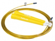 ProSource Speed Cable Jump Rope, Super Fast, 10' feet Fully Adjustable, Yellow