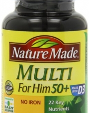 Nature Made Multi for Him 50+ Multiple Vitamin and Mineral Supplement Tablets, 90-Count