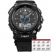 AMPM24 Oshen Mens Waterproof Digital Quartz LCD Alarm Date Military Sport Rubber Watch OHS049