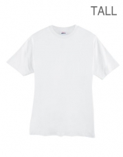 Hanes Men's BEEFY-T Short Sleeve T-shirt TALL 6.1 oz, LT-White