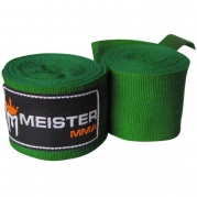180 Elastic Cotton MMA Handwraps (Pair) - Forest Green
