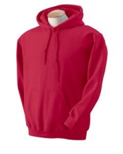 Gildan Men's Drawstring Hooded Sweatshirt, ANTQUE CHERRY RED, Small