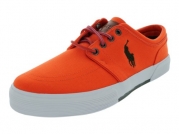 Polo Ralph Lauren Men's Faxon Low Fashion Sneaker,Deep Orange/Deep Loden,7 M US