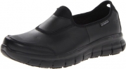 Skechers for Work Women's Sure Track Slip Resistant Shoe,Black,6.5 M US