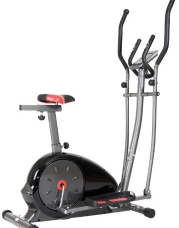 Body Champ Magnetic Cardio Dual Trainer, Silver/Red/Black/Gray