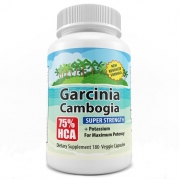 75% HCA GARCINIA CAMBOGIA with NO ADDED CALCIUM (MAKES IT NOT WORK) - 1,600MG per serving - 180 Veggie Capsules - All Natural Appetite Suppressant and Weight Loss Supplement by Island Vibrance