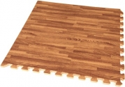 IncStores - 5/8 Soft Wood Interlocking Foam Tiles (Dark Oak, 12 Tiles) - Excellent for trade show flooring, exhibit flooring, display flooring, conventions, living areas, play rooms, yoga, pilates and other light aerobic/cardio exercises