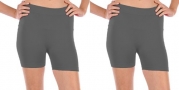 2 Pack Women's Seamless Stretch Yoga Exercise Shorts