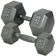 Champion Barbell 75-Pound Hex Dumbell with Ergo Handle