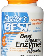 Doctor's Best Best Digestive Enzymes, Vegetable Capsules, 90-Count