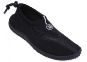 New Mens Slip on Water Pool Beach Shoes Aqua Socks (7, Black 5907)