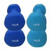 Neoprene dumbbells set of 2-pair: 12 and 14 lbs - ²D1P3Z