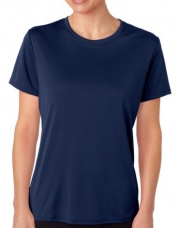 Hanes 4 oz Women's Cool Dri Performance T-Shirt, XL-Navy