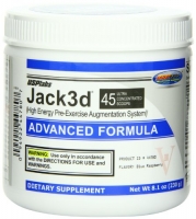 Usp Labs Jack 3D Advanced Formula Nutritional Supplements, Blue Raspberry, 8.1 Ounce
