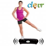 Black Mini Crazy Fit Full Body Vibration Thin Platform Massage Machine Fitness