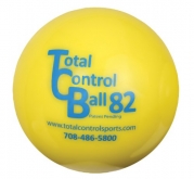 Total Control Sports Batting Ball (Pack of 6), Yellow
