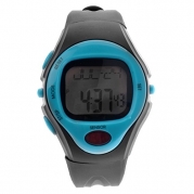 Foxnovo 06221 Waterproof Unisex Pulse Heart Rate Monitor Calorie Counter Sports Digital Watch with Date /Alarm /Stopwatch (Sky-blue)