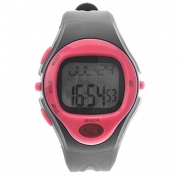 Foxnovo 06221 Waterproof Unisex Pulse Heart Rate Monitor Calorie Counter Sports Digital Watch with Date /Alarm /Stopwatch (Rosy)