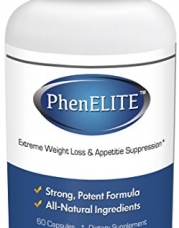 PhenELITE - HIGHEST Rated Pharmaceutical Grade Weight Loss Diet Pills - Fast Weight Loss, Hyper-Metabolising Fat Burner and Appetite Suppressor - Lose Weight 100% Guaranteed! (1 Bottle - 1 Month Supply)