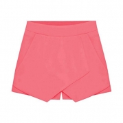 Etosell Fashion Women Irregular Low Waist Shorts Culottes Pants Skirt Pink L