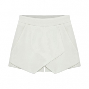 Etosell Fashion Women Irregular Low Waist Shorts Culottes Pants Skirt White L