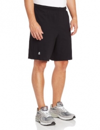 Russell Athletic Men's Cotton Performance Baseline Short, Black, Small