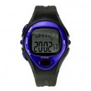 Calories Counter Fitness Pulse Heart Rate Monitor Sport Watch Stopwatch Blue