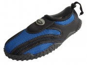 Men's Wave Water Shoes Pool Beach Aqua Socks, Yoga , Exercise,7 D(M) US,Black/Royal 1185m