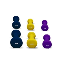Neoprene dumbbells set of 3-pair: 2, 4, and 6 lbs (24 lbs total) - ²DYFDZ