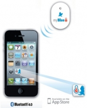 WeatherHawk myBlue-T Bluetooth Temperature Sensor, Oval, White