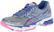 ASICS Women's GT 1000 2 Running Shoe,Lightning/Dazzling Blue/Hot Pink,5 2A US