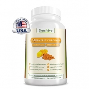 Turmeric Curcumin with Bioperine Supplement, 120 Veggie Capsules, Contains Black Pepper, Great for Inflammation and Joint Pain, Ayurveda, Safe for Vegans Premium Quality All Natural Pain Reliever, Anti-depressant, and More! Powerful Anti-inflammatory & An