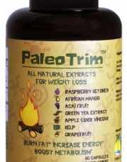 PaleoTrim All Natural Weight Loss Pills w/ Raspberry Ketones, African Mango, Acai, Green Tea, And More All In One Pill - 60 Capsules
