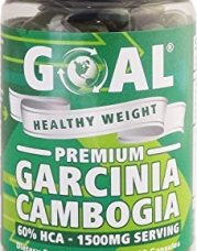 GOAL Healthy Weight - Premium Garcinia Cambogia 60 Capsules - Contains 1500mg of 60% HCA Pure Garcinia Cambogia Extract Per Serving - Best Weight Loss Supplement Natural Belly Fat Burners Diet Pills Complex Products that Really Works Fast for Women and Me