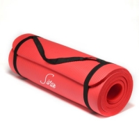 Sivan Health and Fitness® NBR Yoga and Pilates Mat (Red)